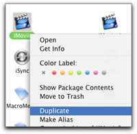 duplicate with finder
