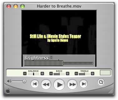 Quicktime Brightness
