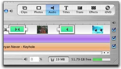 iMovie CheckBoxes